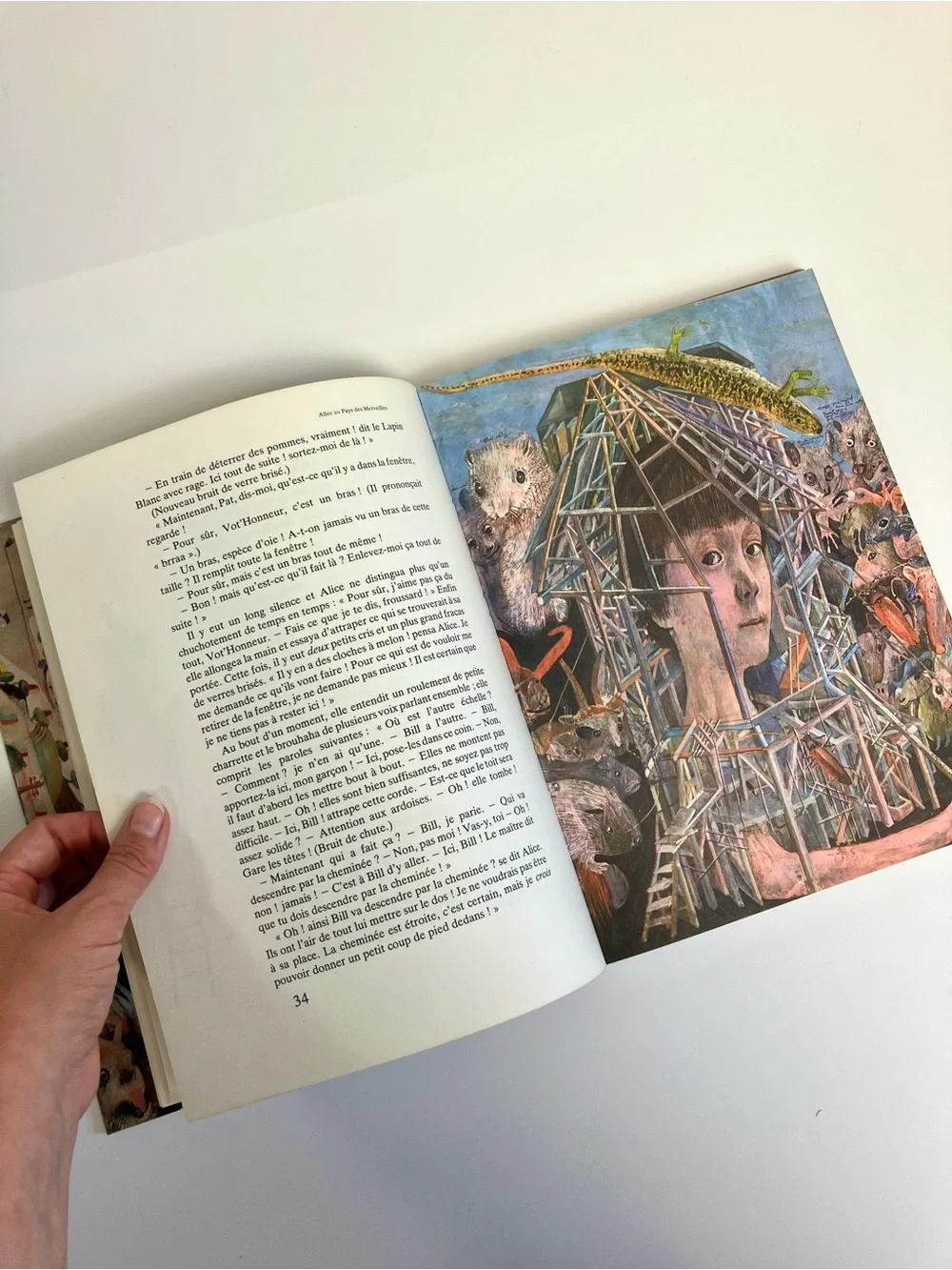 Livre Alice au Pays des Merveilles Lewis Carroll Gründ 80s Vintage Rare Book - Picture 13 of 17